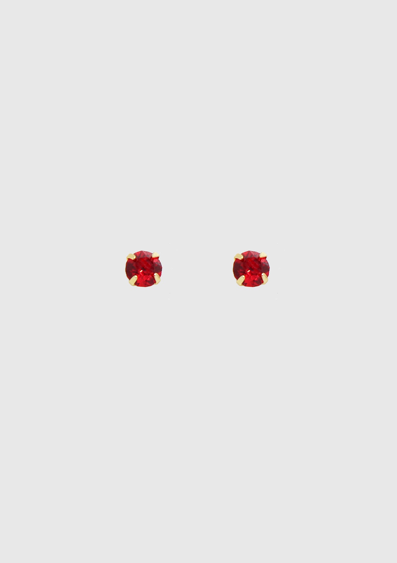 Red earring store studs