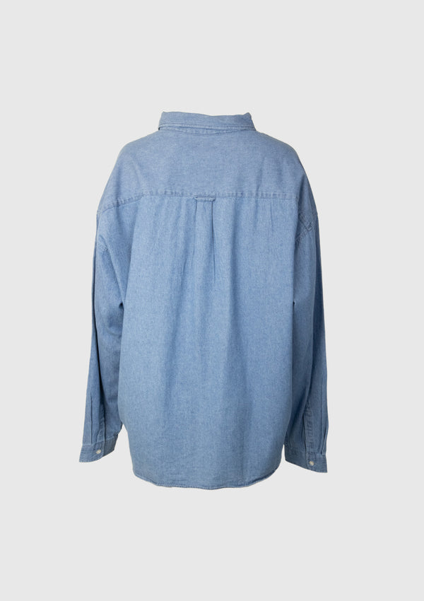 Oversized Shirt in Denim Blue
