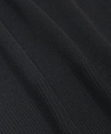 Deep V-Neck Sheer Cardigan in Black