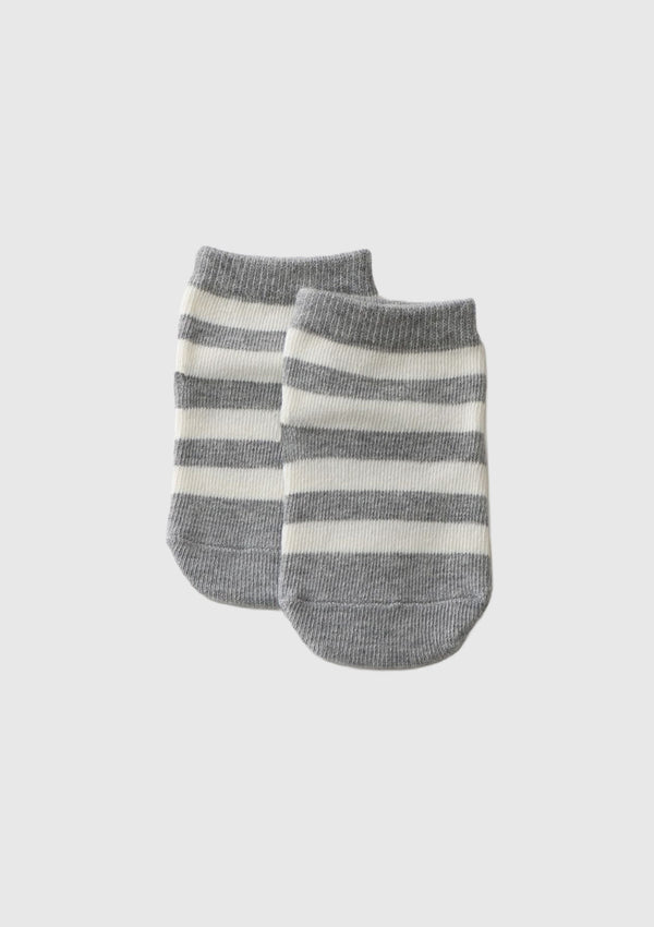 Baby Socks Border in Grey