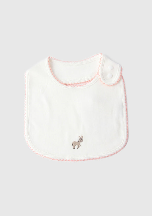 Pico Lace Bib in Pink