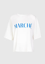 Logo Tee (MARCHE) in Off White