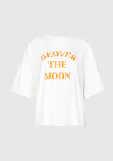 Slogan Tee (BE OVER THE MOON) in White