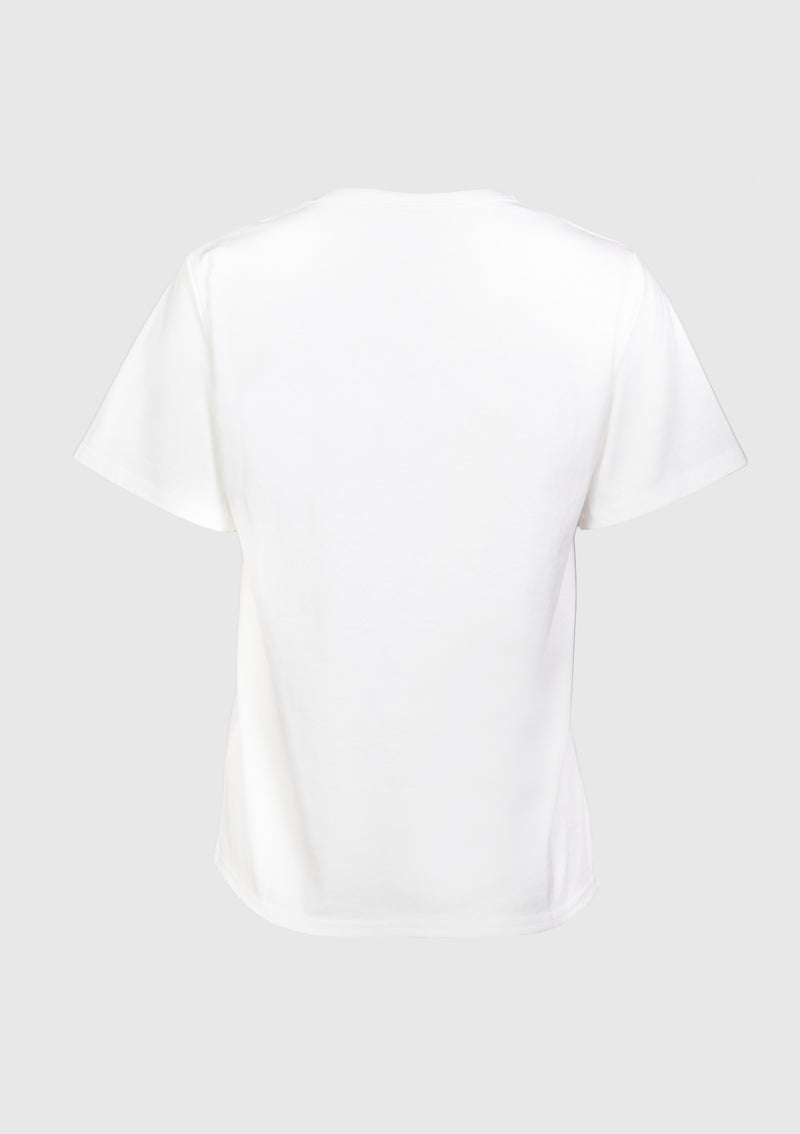 Pearl Logo Tee (GENTLY) in Off White