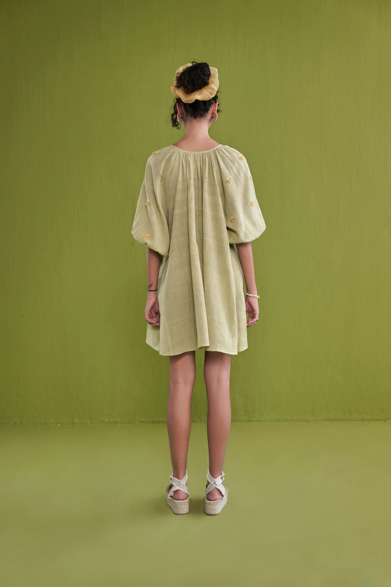 The Golden Green Organic Cotton Dress