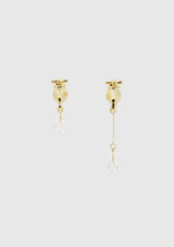 Tap x Water Drops Asymmetric Earrings in Gold