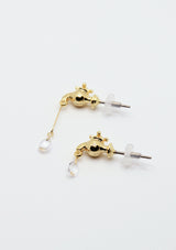 Tap x Water Drops Asymmetric Earrings in Gold