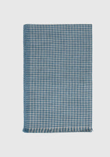 Linen x Wool Checkered Fringed Scarf - LUMINE SINGAPORE