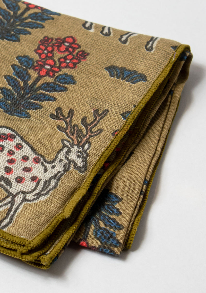 Deer x Floral Design Handkerchief - LUMINE SINGAPORE