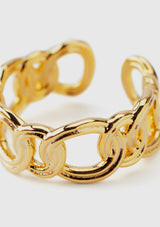 Chain-Motif Ear Cuff in Gold