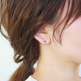 Simple Hinged D-Hoop Earrings in Silver