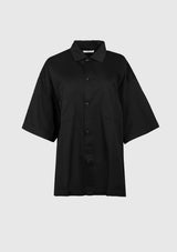2-Pocket Boxy Workman Shirt in Black