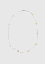 2-Way Beaded Layer Necklace in White