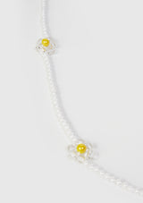 2-Way Beaded Layer Necklace in White