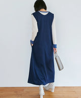 2-Way Knitted Jumper Dress in Navy