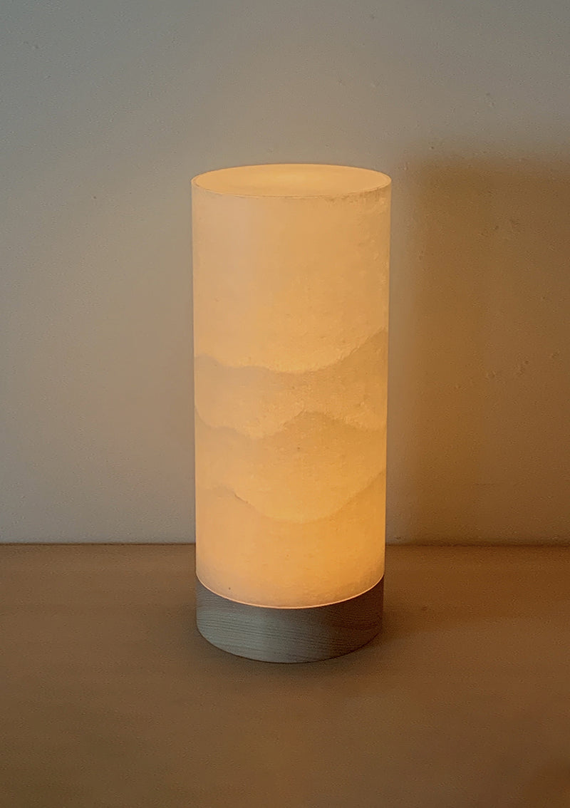 Mountain Motif Cordless Tube Washi Lamp