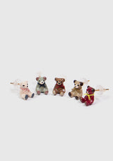 Teddy Bear Studs 5pc Set in Multi