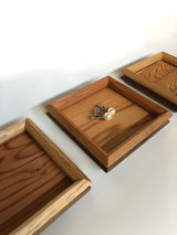 Wooden Square Accessory Tray
