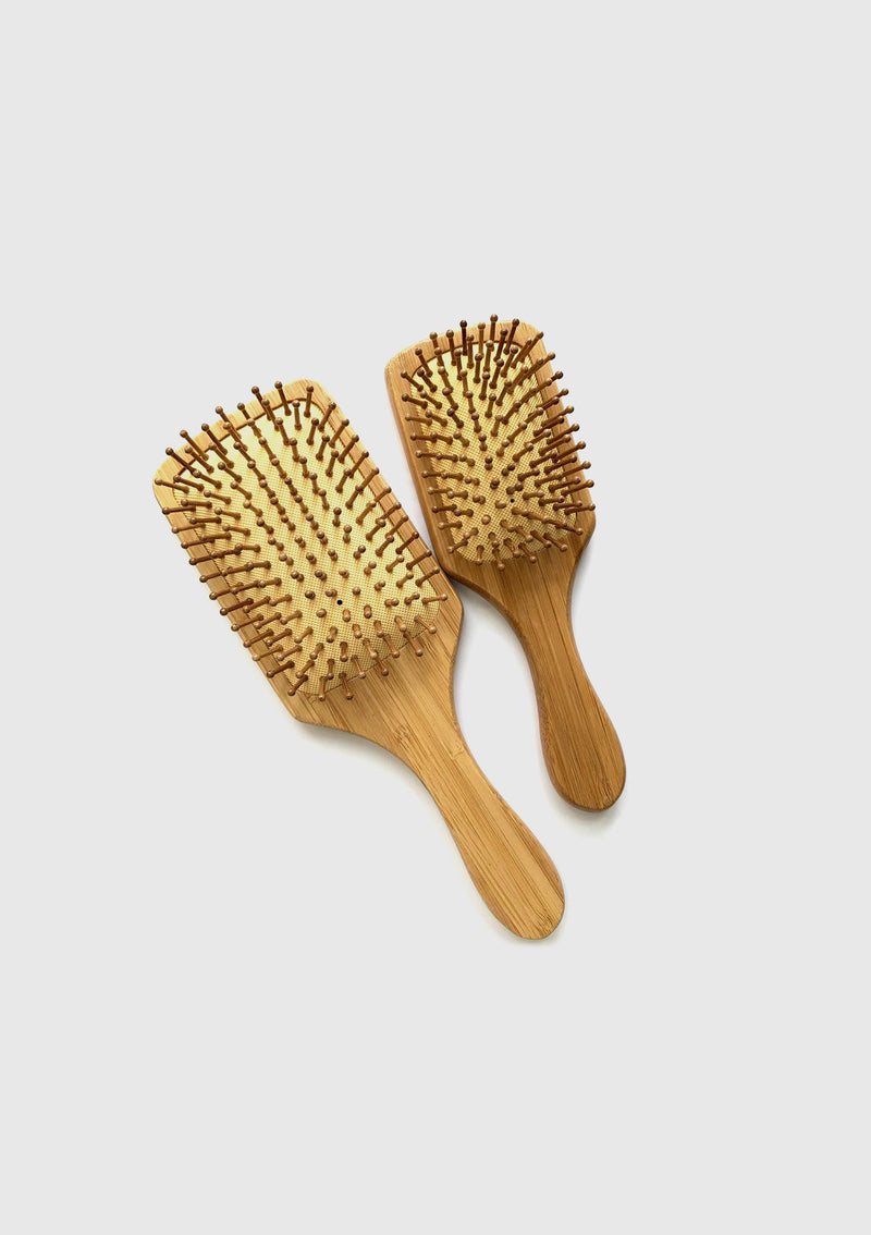 Plastic Free Bamboo Hairbrush with Handle