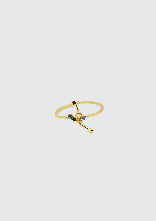 CANCER Constellation Ring in Gold