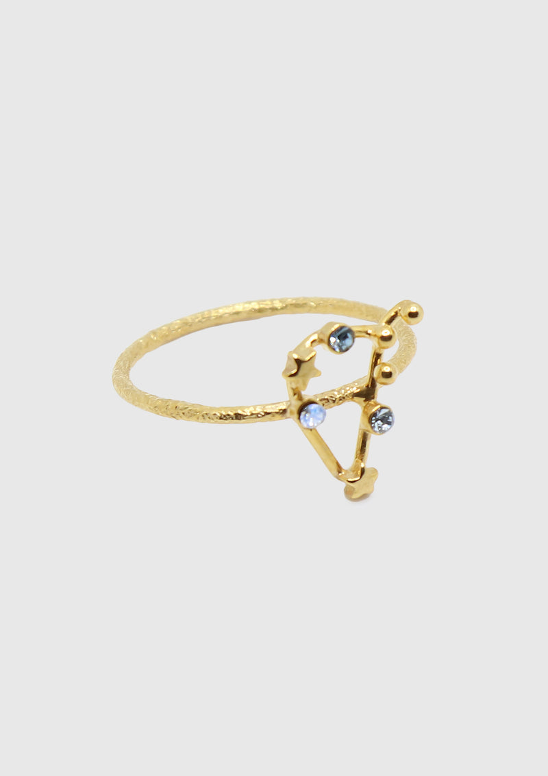 CAPRICORN Constellation Ring in Gold