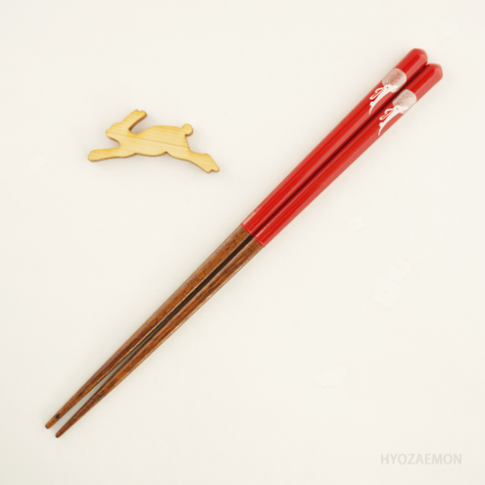 MOON RABBIT Chopstick Gift in Red Multi