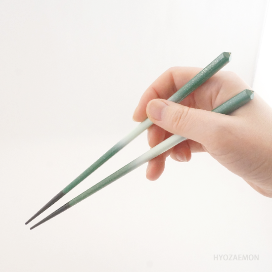 GLITTER Ombre Chopsticks in Green