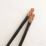 UROKO Tensoge Chopsticks in Black & Red-Gold