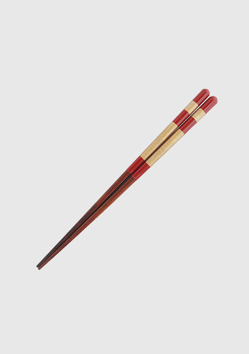 PRIMULA Sakikaku Chopsticks in Brown & Red-Gold