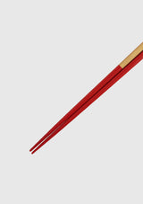 Red Lacquer Gold Cloisonne Chopsticks in Red/Gold