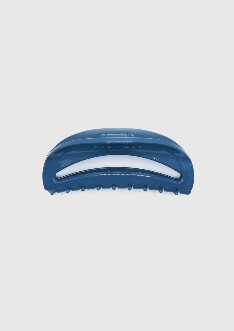 Curved Hair Claw in Blue