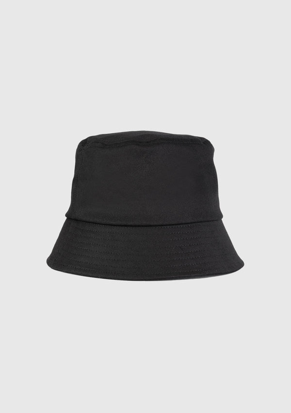 Cotton Bucket Hat in Black