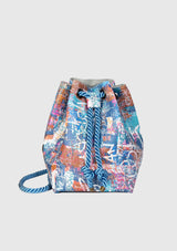 DAI Leatherette 2-Way Bag in Blue Multi