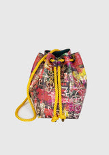 DAI Leatherette 2-Way Bag in Yellow Multi