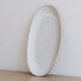 Takarabune Long Oval Plate in White