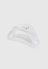 Crescent Cut-Out Hair Claw in White