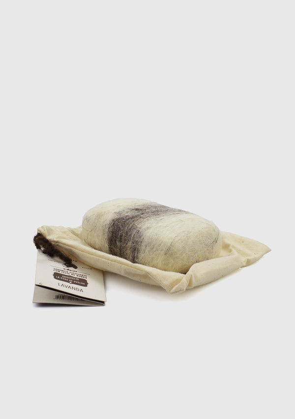 TOMELO Donkey Milk Soap with Wool Exfoliating Pouch