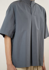 Front Pleated Top in Blue Other