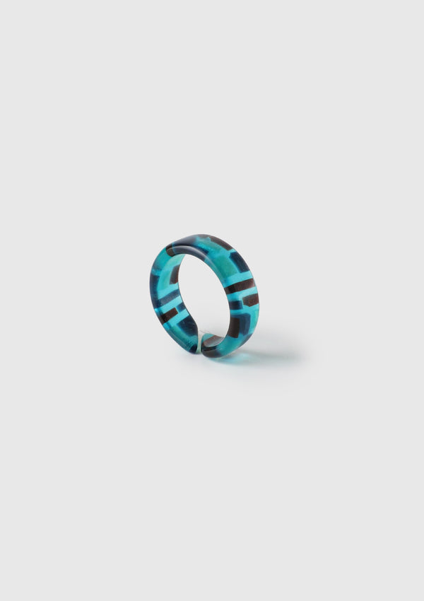 Fortuna Ring in Marine Blue