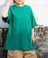 Deserving Graphic Oversized Tee With Side Slit in Green