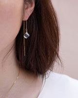 MELTY CUBE Earrings in Gold