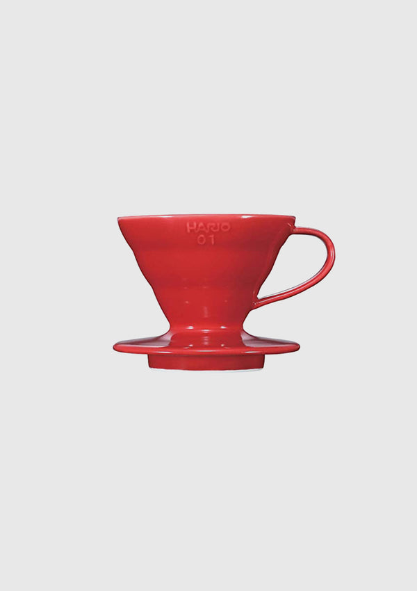 V60 Ceramic Coffee Dripper in Red