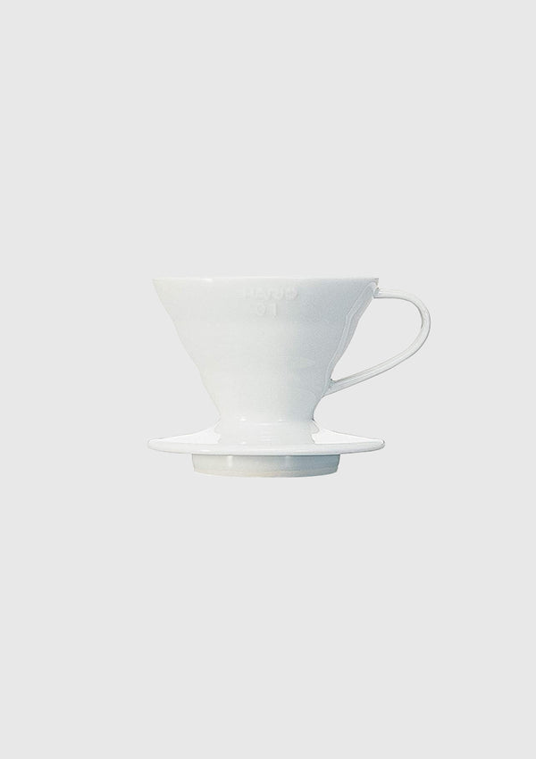 V60 Ceramic Coffee Dripper in White