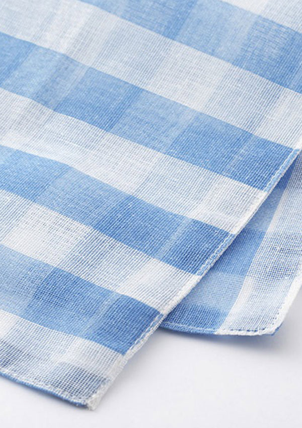 Lightweight Gauze Checkered Handkerchief