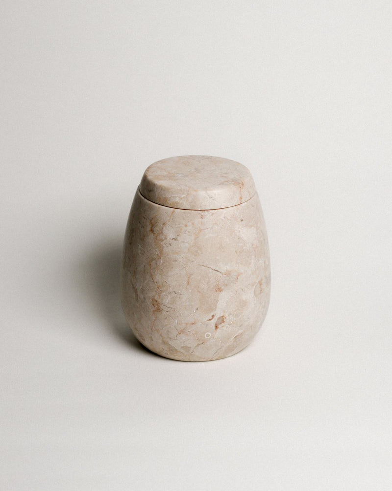 ECRU Jar in Cream Marble