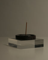 Ebb Incense Holder in Black Marble