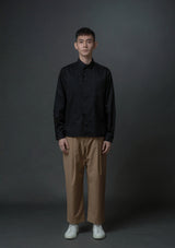 Knot Button Shirt in Black