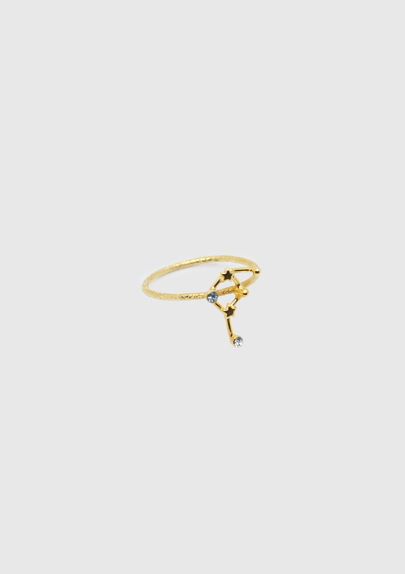 LIBRA Constellation Ring in Gold