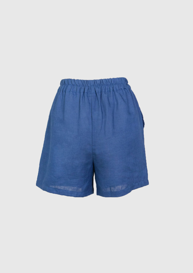 Relaxed Shorts in Dark Blue