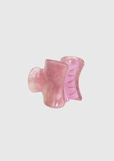 Marbled Pattern Hair Claw in Pink